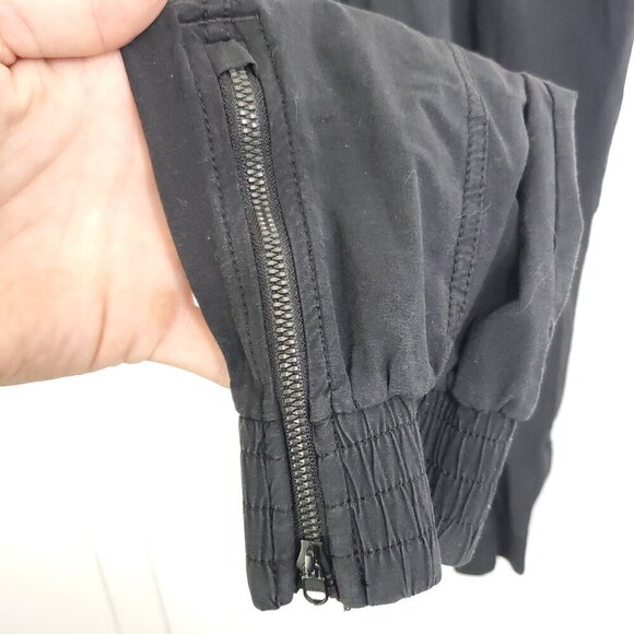 Calia Joggers Womens Small Pull On Stretchy Waist Zip Ankle Faded Black Gray - Picture 4 of 10